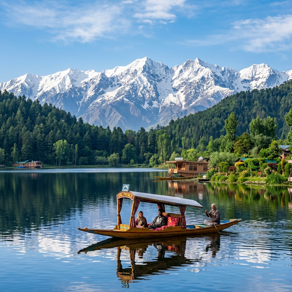 Serene Kashmir Valley landscape